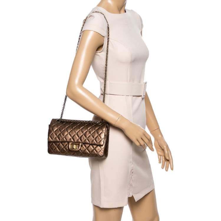 Chanel Metallic GreyGreen Quilted Chevre Leather Classic Rectangular Mini  Flap Bag  Yoogis Closet