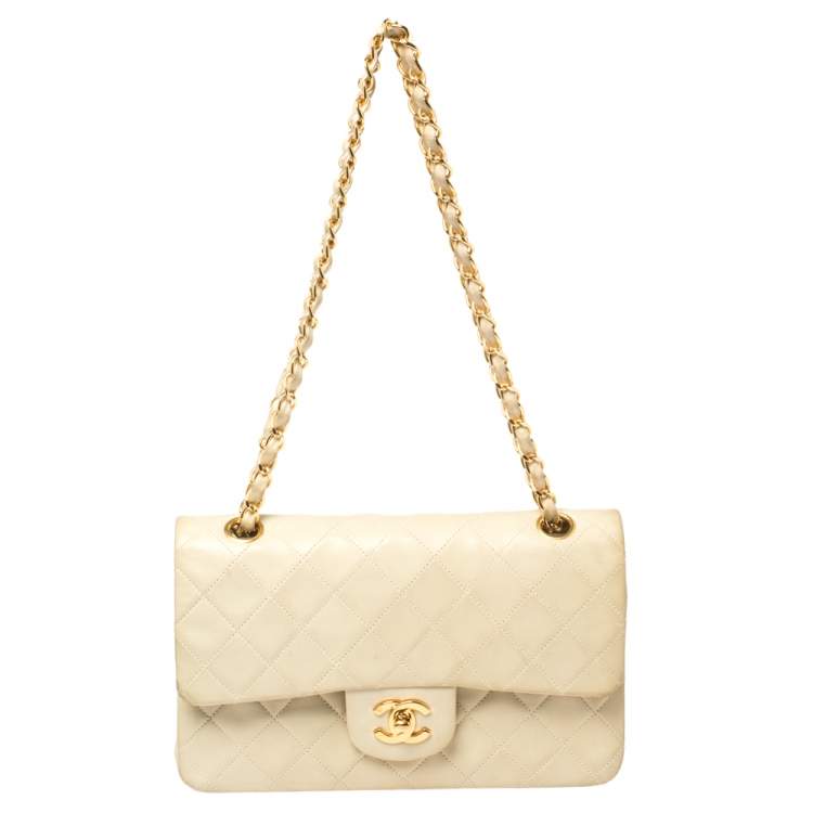 Chanel Cream Quilted Leather Classic Small Double Flap Bag Chanel | The  Luxury Closet