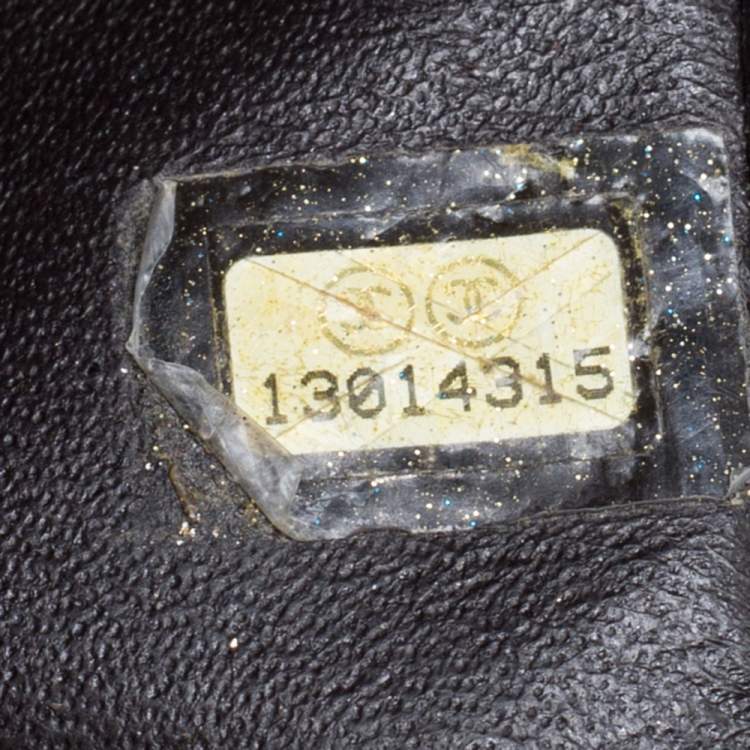 Pre Owned Chanel Brown Quilted Caviar Leather Jumbo Classic Single Flap Bag