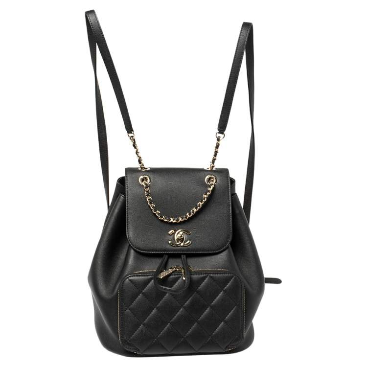 Chanel Black Quilted Caviar Leather Business Affinity Backpack Chanel | The  Luxury Closet