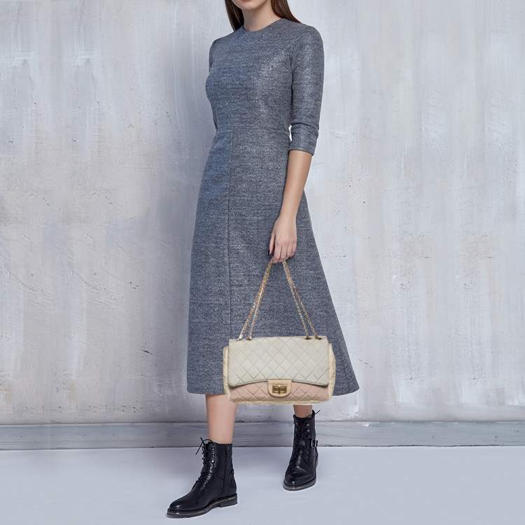 Chanel 02P Tweed Skirt Mint/Multicolor Cotton-Linen Size 42