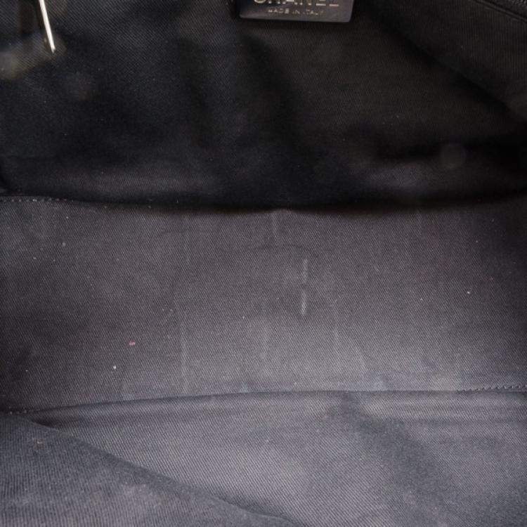Pre Owned Chanel Black Leather and Fur Satchel