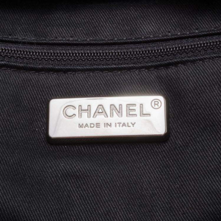Pre Owned Chanel Black Leather and Fur Satchel