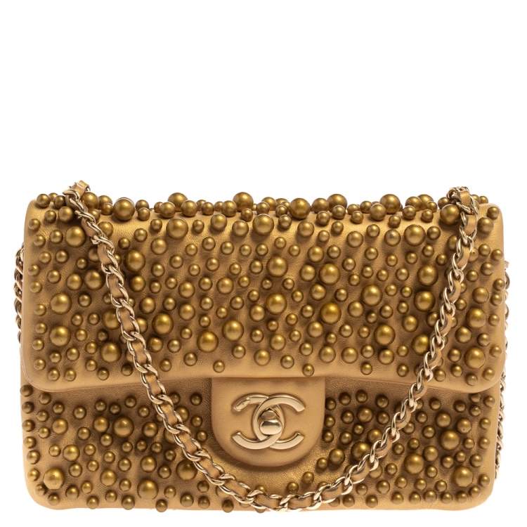 Chanel Gold Leather Pearl Wallet on Chain Chanel | The Luxury Closet