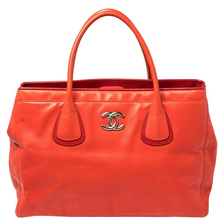 Chanel Red Leather Executive Cerf Shopper Tote Chanel | The Luxury Closet