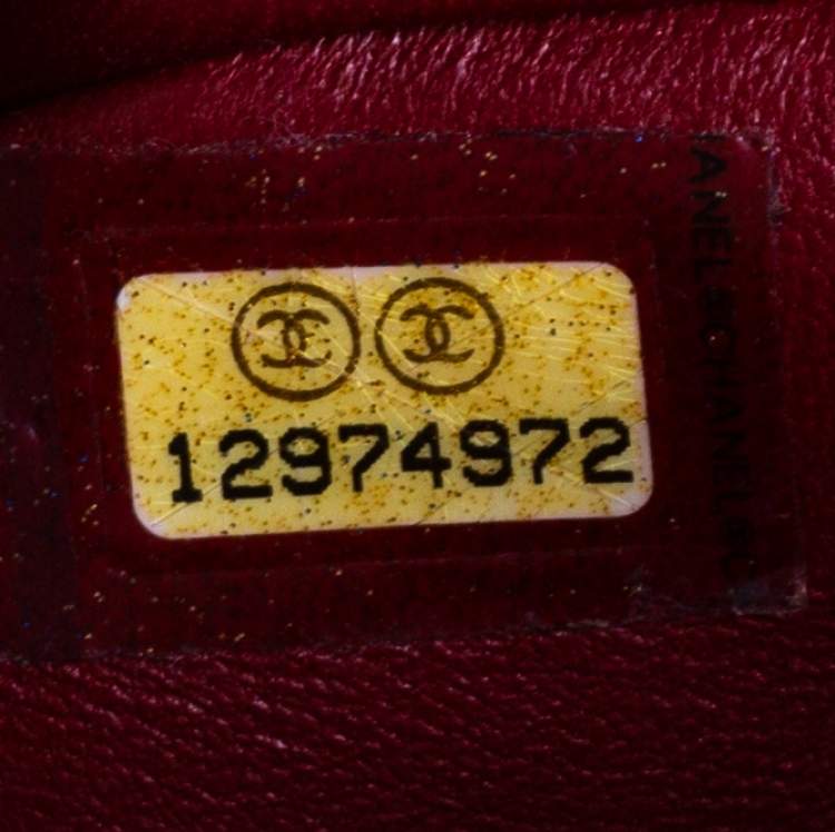 Pre Owned Chanel Ombre Red Python 2.55 Reissue Classic 226 Flap Bag
