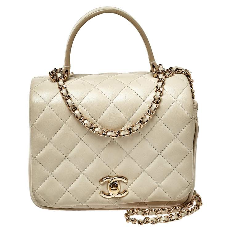 Chanel Off White Quilted Leather Mini Citizen Chic Flap Bag Chanel | The  Luxury Closet