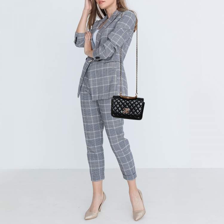 Chanel Tweed Knock on Wood Small Flap Bag