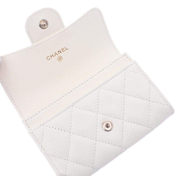 Chanel Womens Card Holders, White