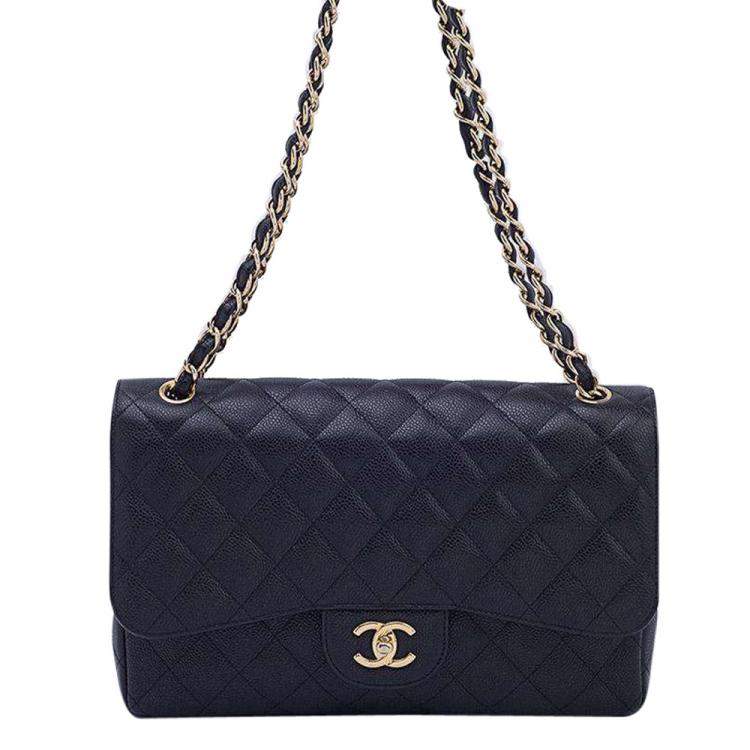 chanel handbolsa black quilted