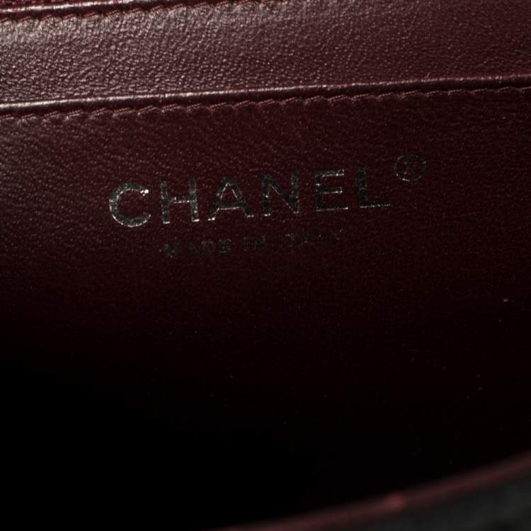 Pre Owned Chanel Black Quilted Leather Maxi Classic Single Flap Bag