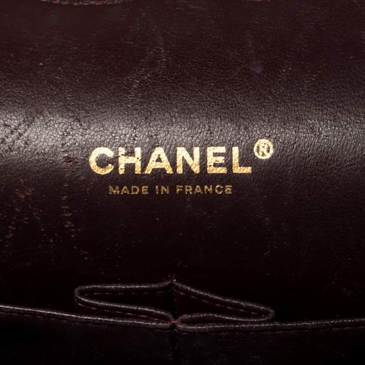 Pre Owned Chanel Black Caviar Leather Maxi Classic Double Flap Bag