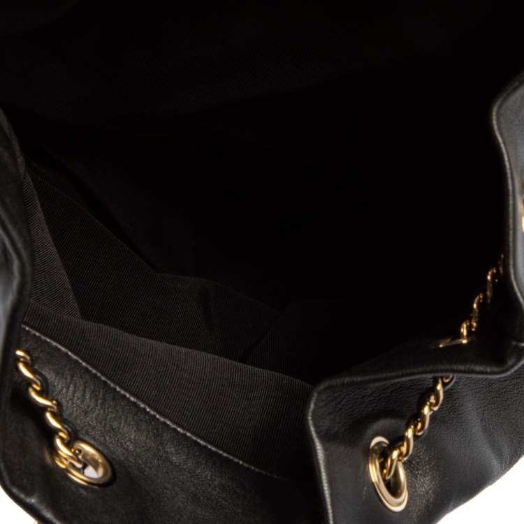 مملوكة مسبقًا Chanel Black Quilted Leather Seoul Backpack