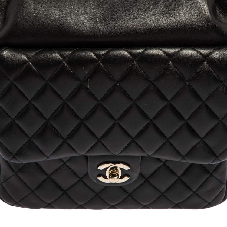 مملوكة مسبقًا Chanel Black Quilted Leather Seoul Backpack