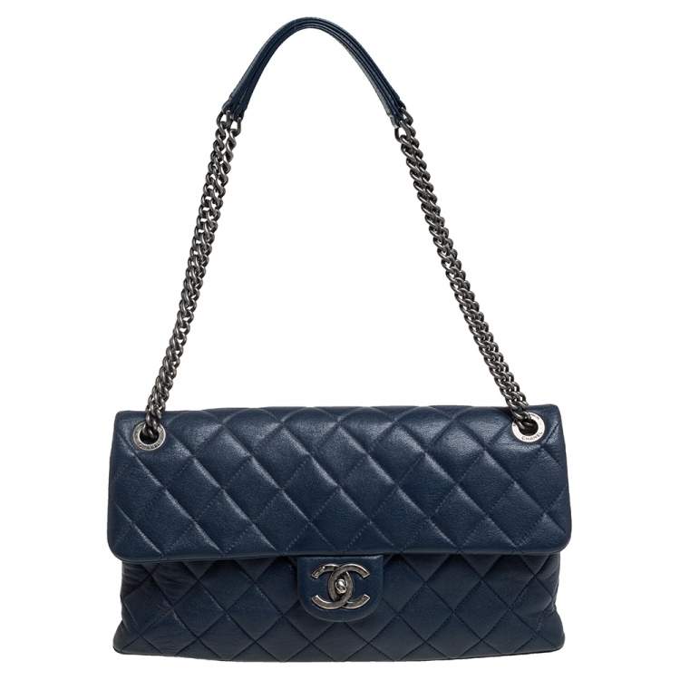 Chanel Navy Blue Quilted Leather 31 Rue Cambon Flap Bag Chanel | The Luxury  Closet