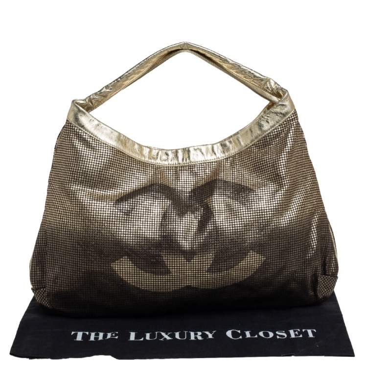 Pre Owned Chanel Metallic Ombre Leather Hollywood CC Hobo