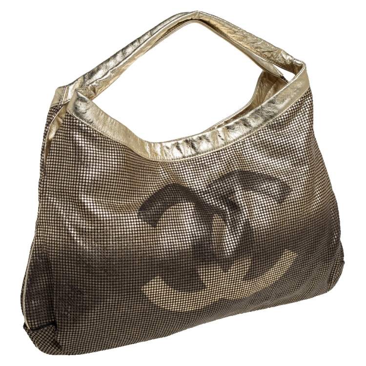 Pre Owned Chanel Metallic Ombre Leather Hollywood CC Hobo