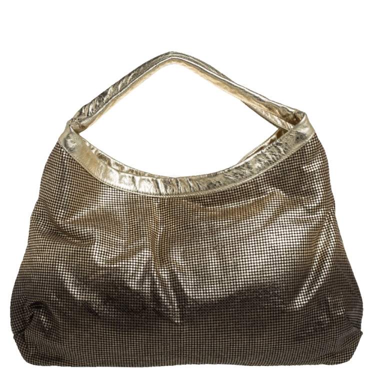 Pre Owned Chanel Metallic Ombre Leather Hollywood CC Hobo