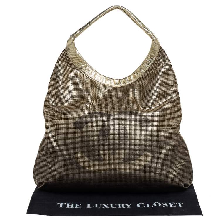 Pre Owned Chanel Metallic Ombre Leather Hollywood CC Hobo