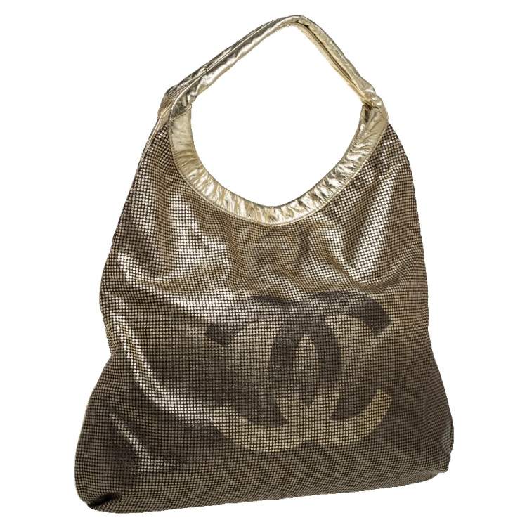 Pre Owned Chanel Metallic Ombre Leather Hollywood CC Hobo