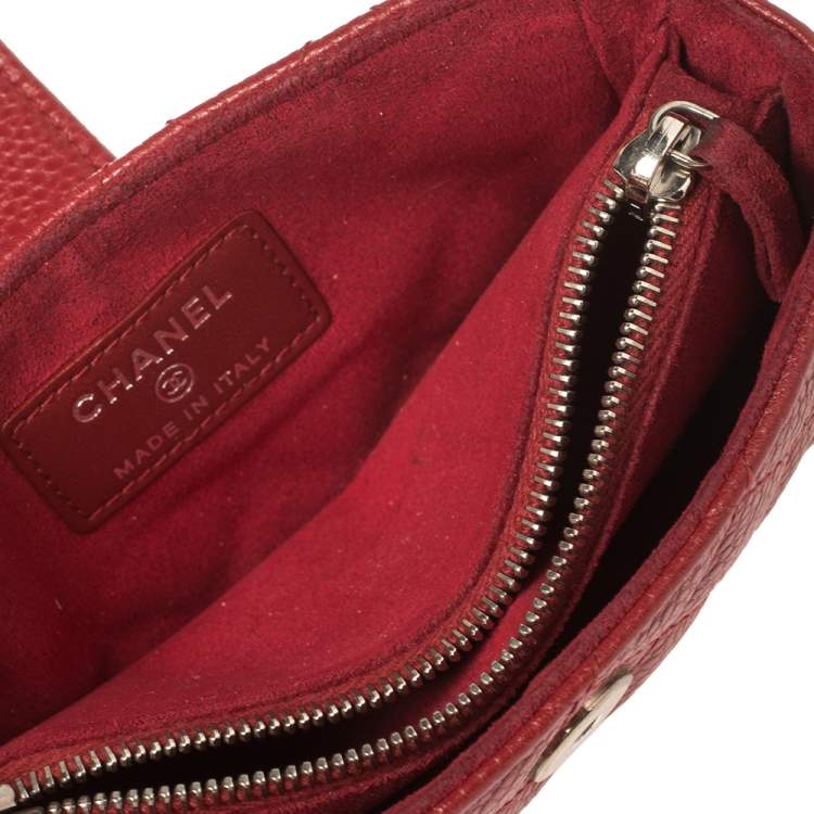 HERMES RED LEATHER MEDOR 23 BOX CALF ROUGE H GHW SQUARE O CLUTCH