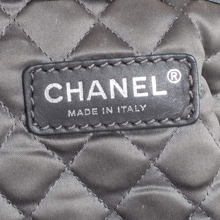 Pre Owned Chanel Gold Quilted Leather Boston Bag