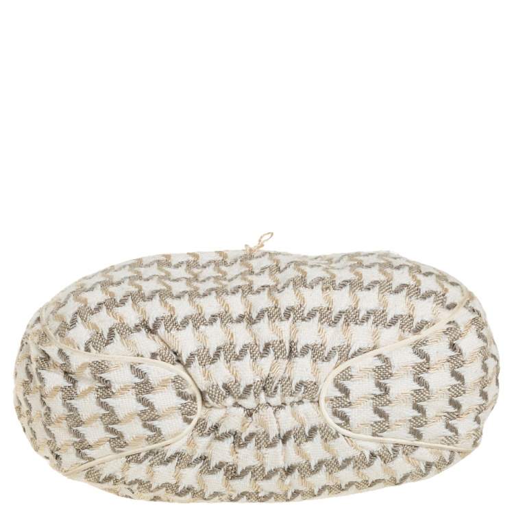 Pre Owned Chanel Multicolor Tweed CC Boucle Knitting Bag