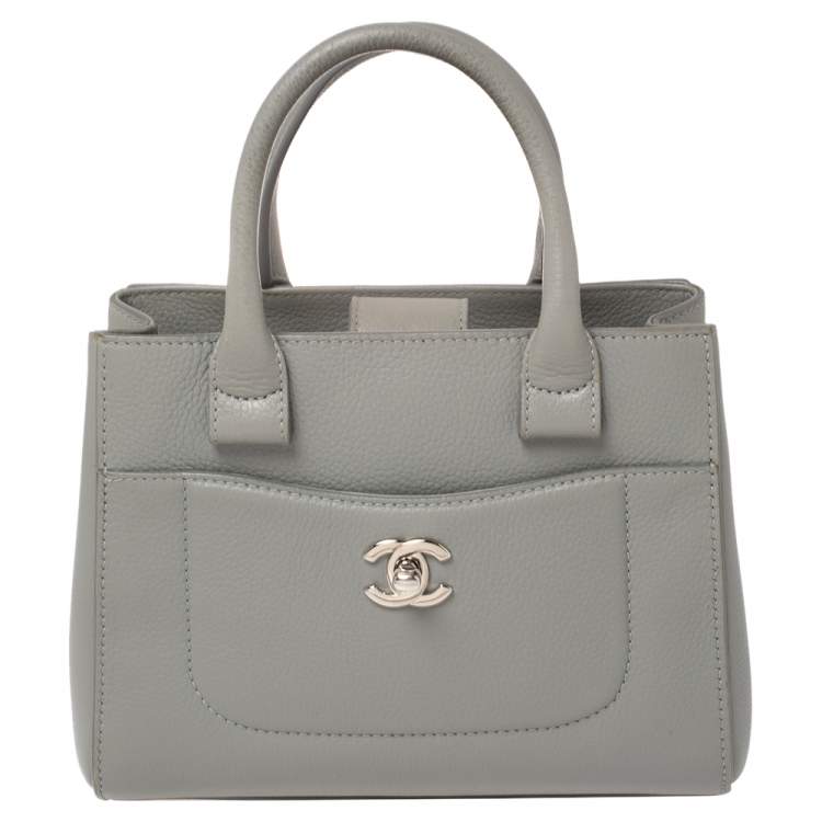 Chanel Grey Leather Mini Neo Executive Shopping Tote Chanel | The Luxury  Closet