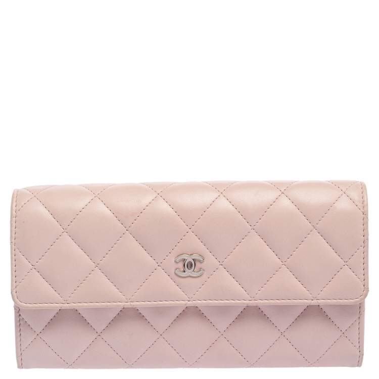 Chanel Light Pink Quilted Leather CC Flap Continental Wallet Chanel | The  Luxury Closet