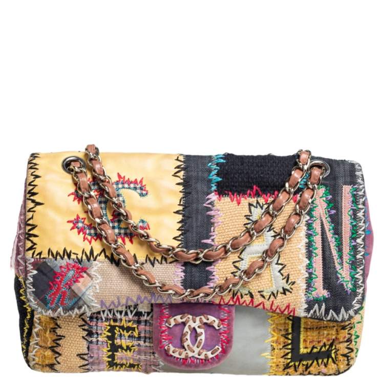 Chanel Multicolor Patchwork Jumbo Classic Flap Bag Chanel | The Luxury  Closet