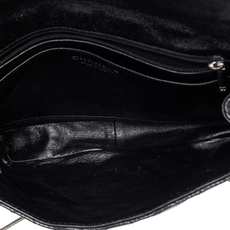 Pre Owned Chanel Black Quilted Leather Reissue Chain Clutch Bag