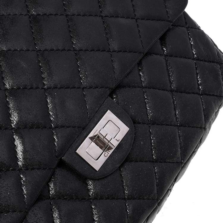 Pre Owned Chanel Black Quilted Leather Reissue Chain Clutch Bag