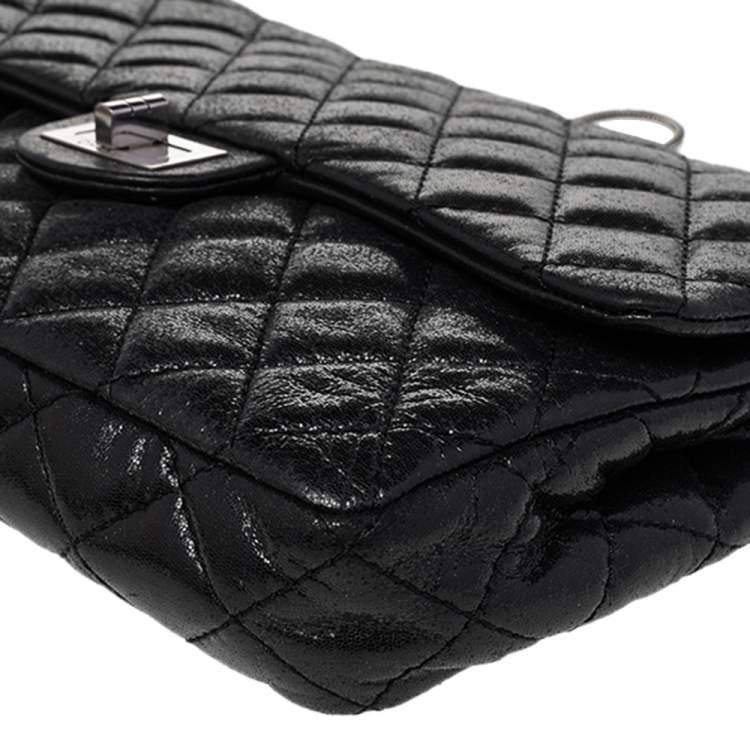 Pre Owned Chanel Black Quilted Leather Reissue Chain Clutch Bag