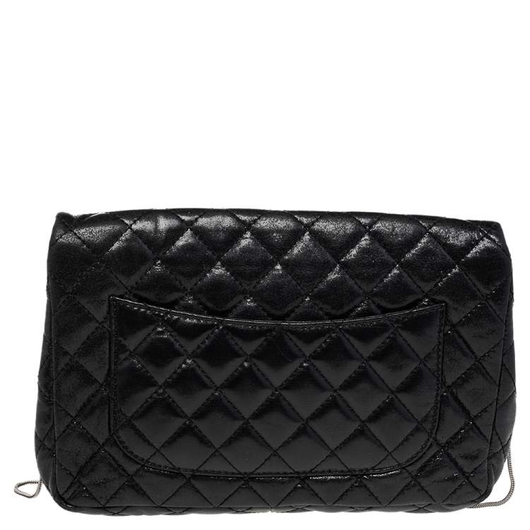 Pre Owned Chanel Black Quilted Leather Reissue Chain Clutch Bag