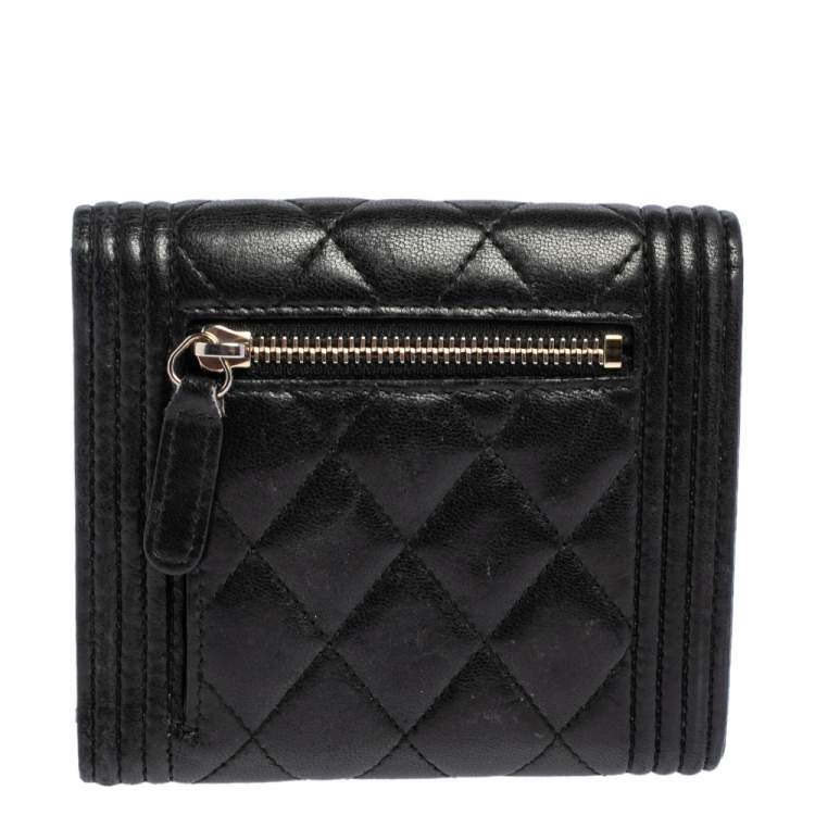 chanel boy wallet small