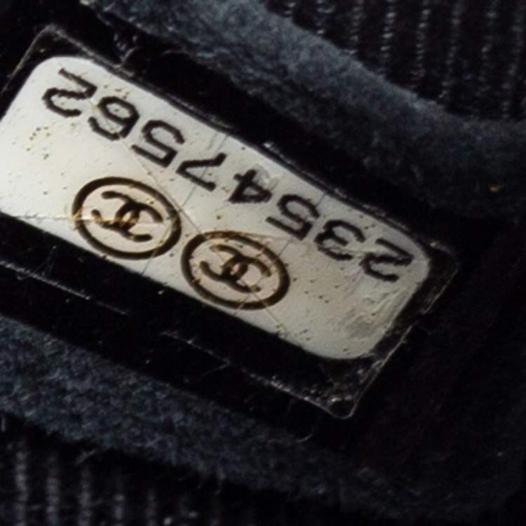 Pre Owned Chanel Black Leather and Tweed Mini Boy Bag