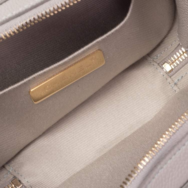 Pre Owned Chanel Grey Quilted Caviar Leather CC Belt Bag