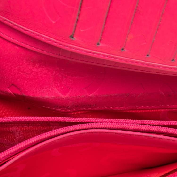 Pre Owned Chanel Black Quilted Leather Cambon Ligne Yen Long Wallet