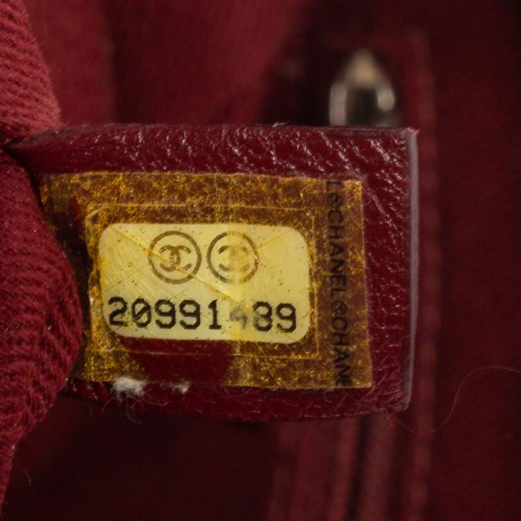 Pre Owned Chanel Red Canvas Medium Deauville Tote