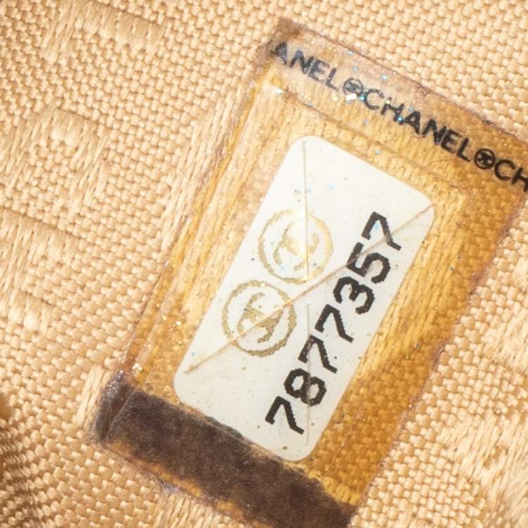 Pre Owned Chanel Beige Leather CC Ring Hobo