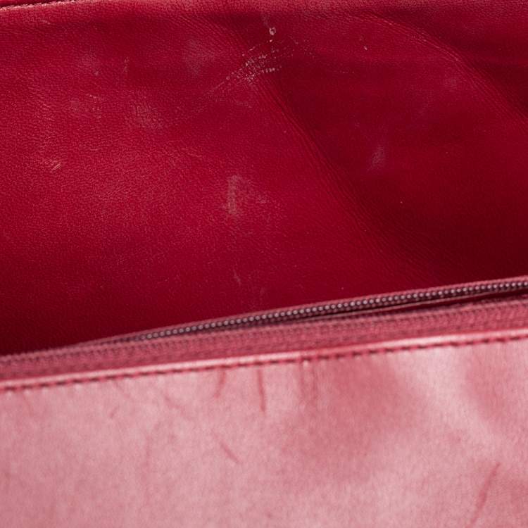 Pre Owned Chanel Ombre Red Python 2.55 Reissue Classic 226 Flap Bag