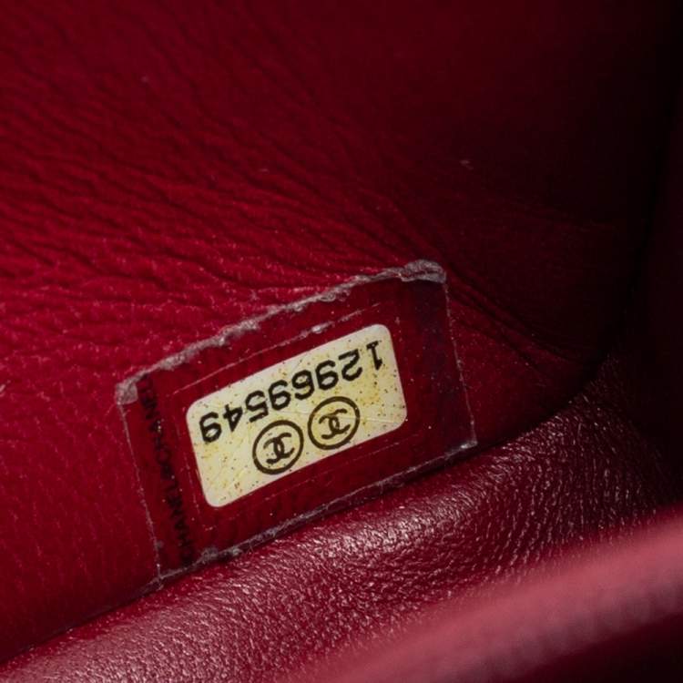 Pre Owned Chanel Ombre Red Python 2.55 Reissue Classic 226 Flap Bag