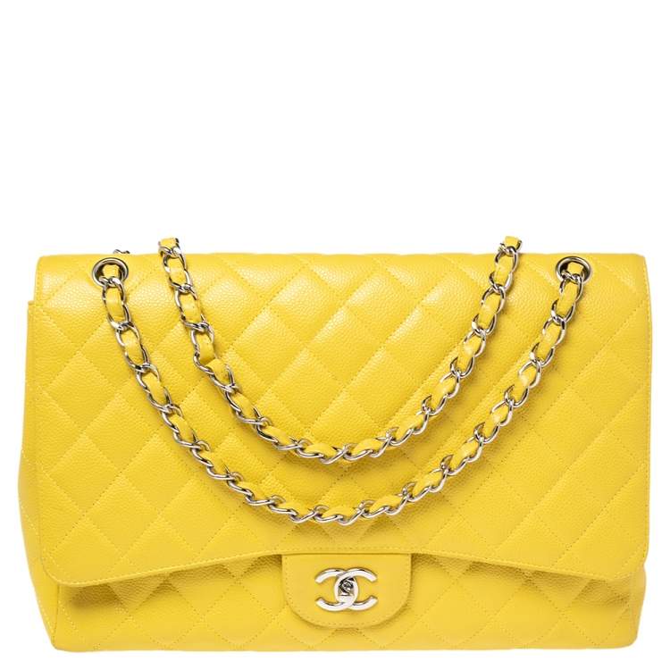 chanel yellow caviar