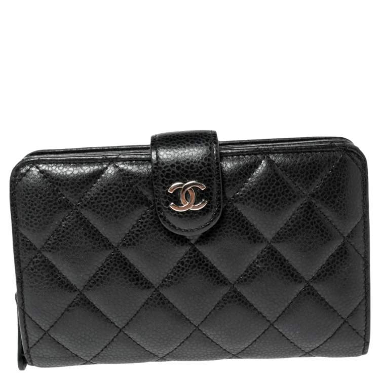 Chanel Black Caviar Timeless CC WOC Wallet On Chain Silver Hardware, 2012  Available For Immediate Sale At Sotheby's