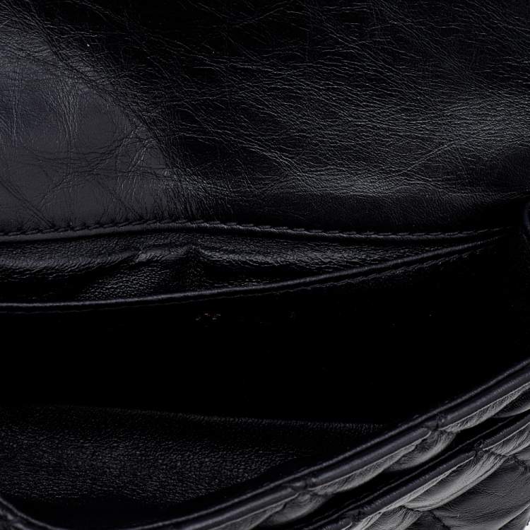 Pre Owned Chanel Black Quilted Leather Reissue Waist Bag