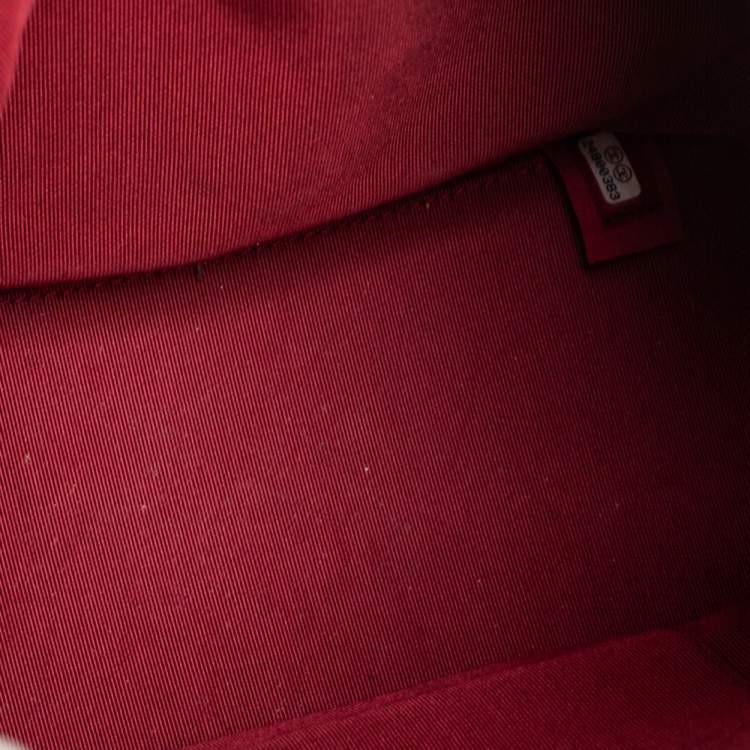 Pre Owned Chanel White/Black Quilted Aged Leather Gabrielle Backpack