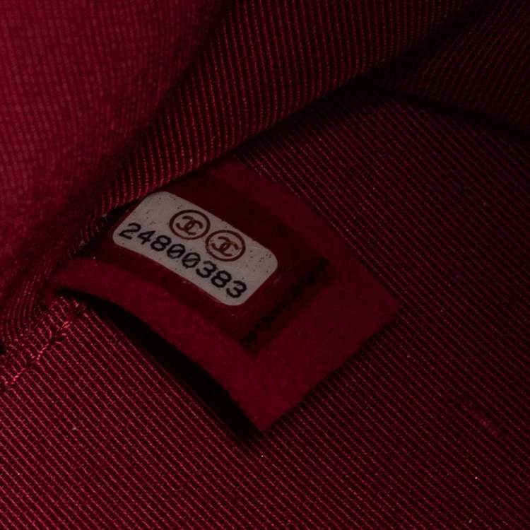 Pre Owned Chanel White/Black Quilted Aged Leather Gabrielle Backpack