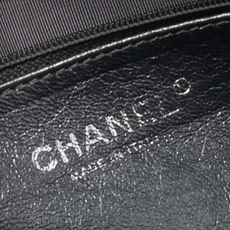 Pre Owned Chanel Silver Metallic Quilted Calfskin Large Reissue Camera Bag