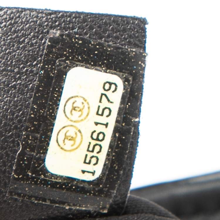 Pre Owned Chanel Black/White Sequins Reissue Shoulder Bag