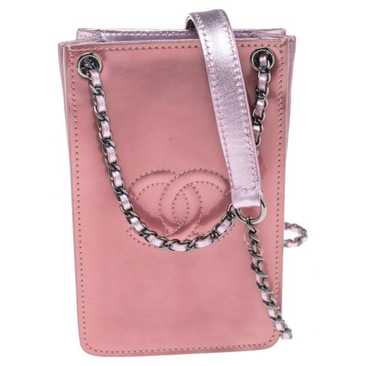 Chanel Pink Patent Leather CC Phone Holder Crossbody Bag Chanel | The  Luxury Closet